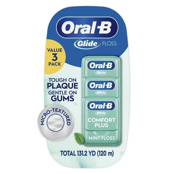 Oral-B Glide Pro-Health Comfort Plus Dental Floss, Value Pack 3